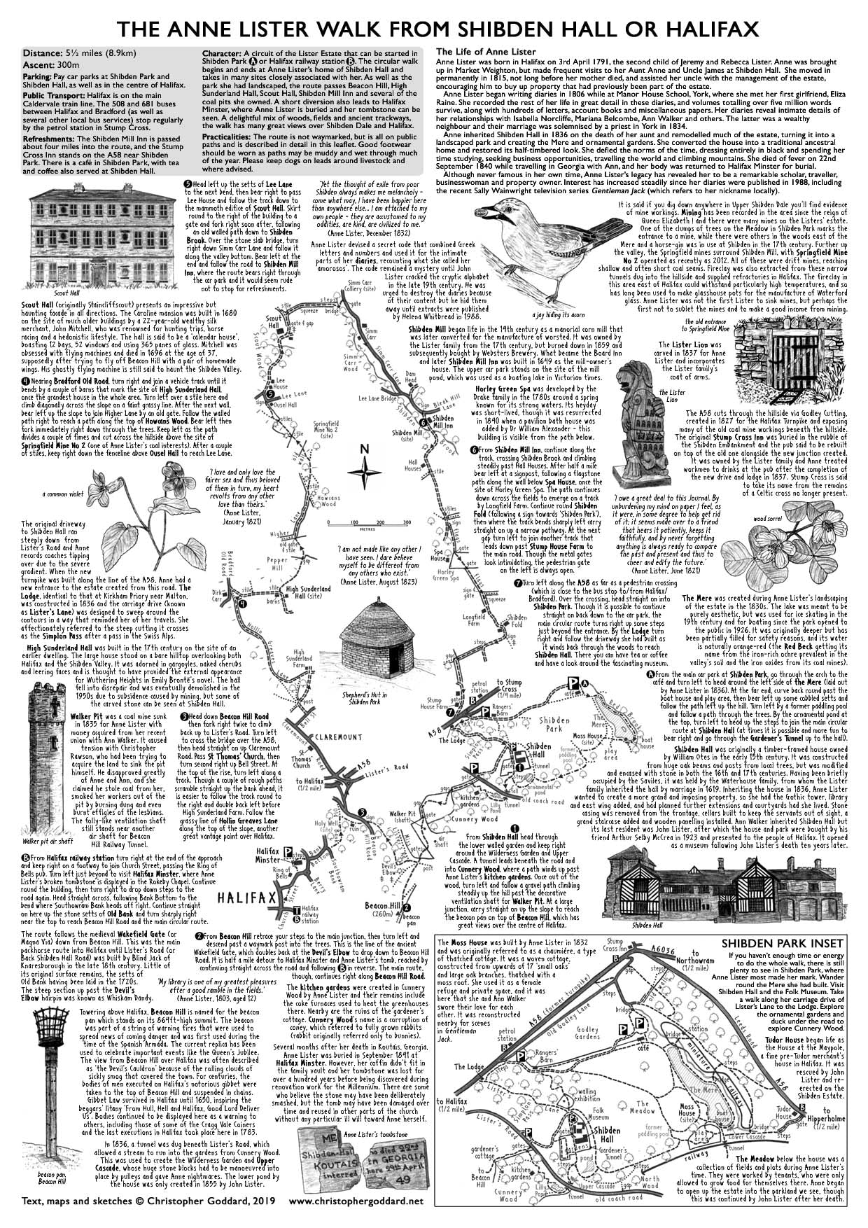 Art Print: The Anne Lister Walk