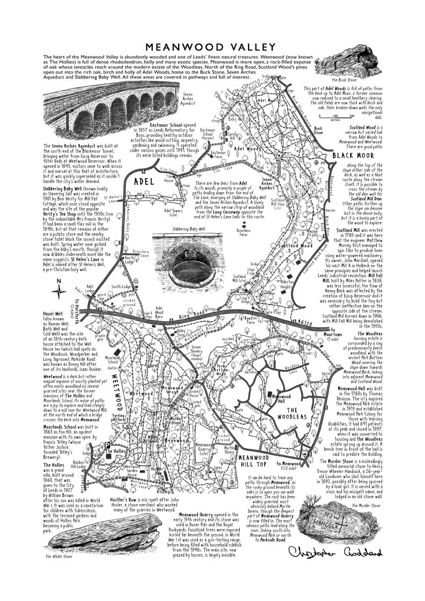 Art Print: Meanwood Valley