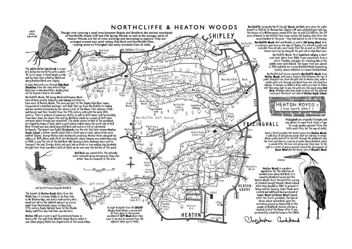 Art Print: Northcliffe & Heaton Woods