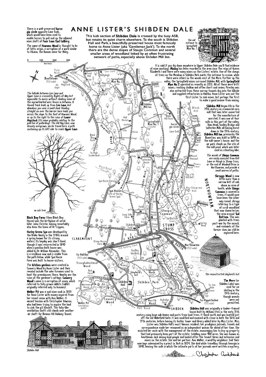 Art Print: Anne Lister's Shibden Dale