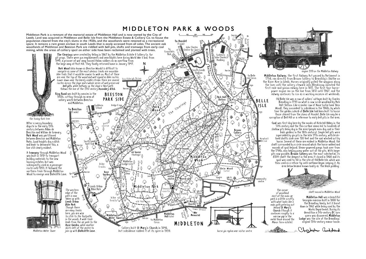 Art Print: Middleton Park & Woods
